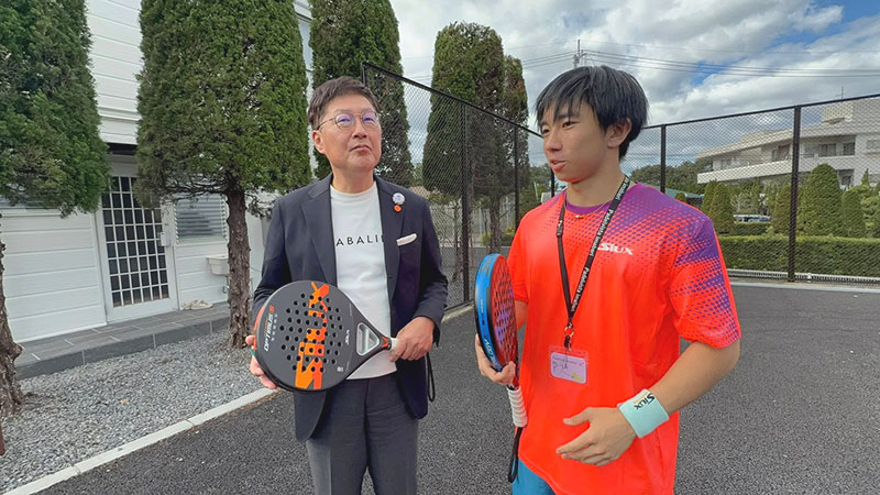 パデルビスタ今治に徳永今治市長来場